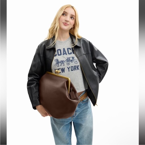 Coach Kisslock Oversized Frame Bag - Picture 15 of 15